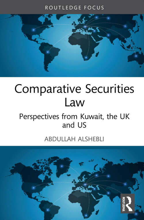 Book cover of Comparative Securities Law: Perspectives from Kuwait, the UK and US
