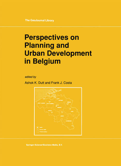 Book cover of Perspectives on Planning and Urban Development in Belgium (1992) (GeoJournal Library #22)
