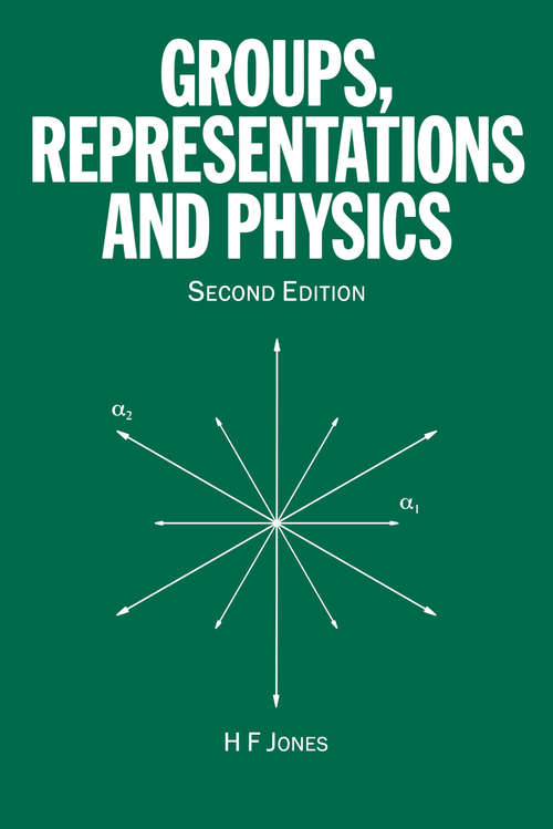 Book cover of Groups, Representations and Physics