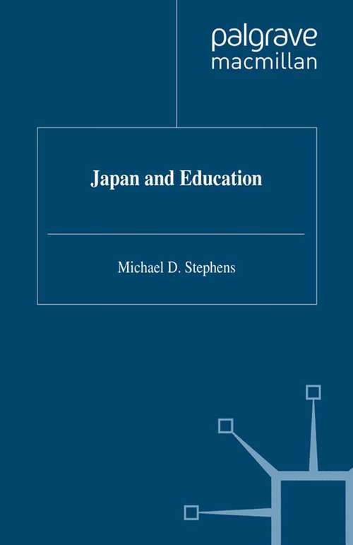 Book cover of Japan and Education (1991)