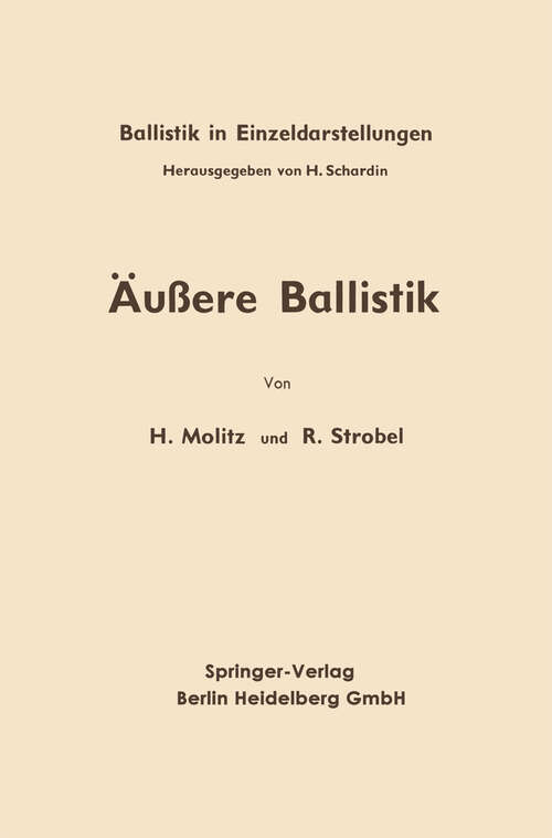 Book cover of Äußere Ballistik (1963)