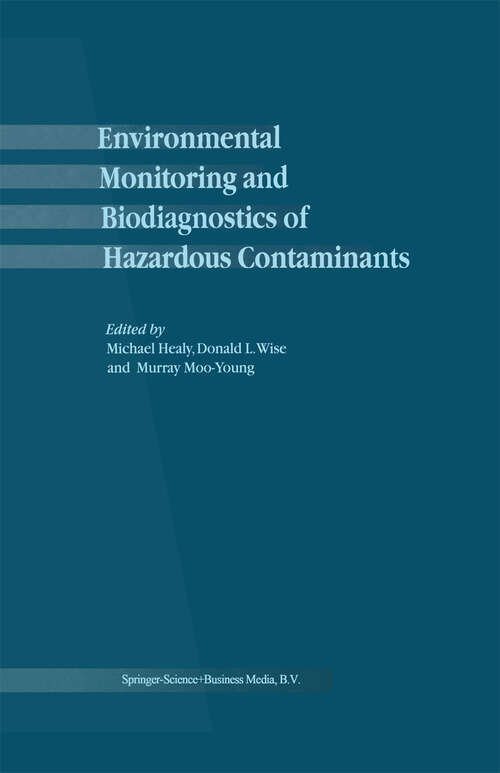 Book cover of Environmental Monitoring and Biodiagnostics of Hazardous Contaminants (2001)