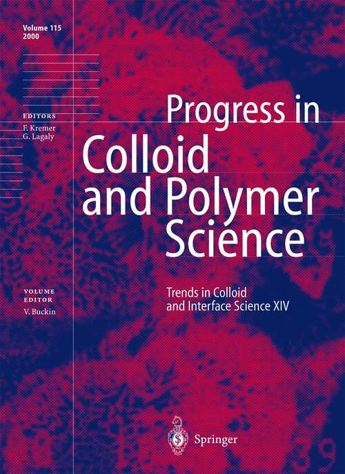 Book cover of Trends in Colloid and Interface Science XIV (2000) (Progress in Colloid and Polymer Science #115)