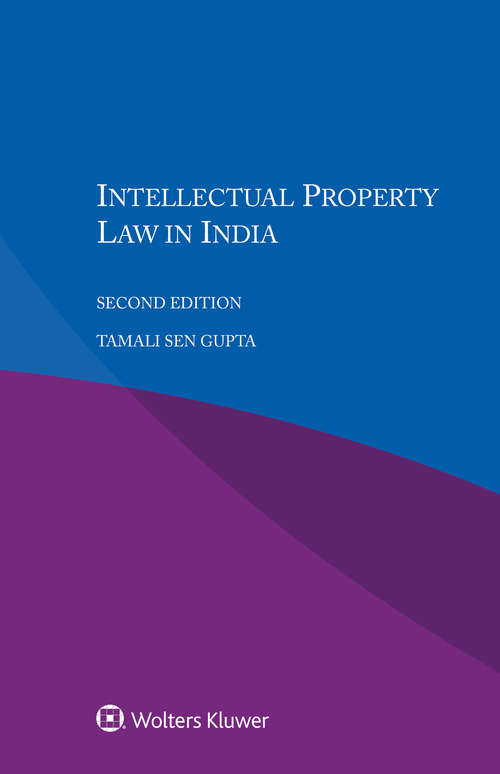 Book cover of Intellectual Property Law in India (2)