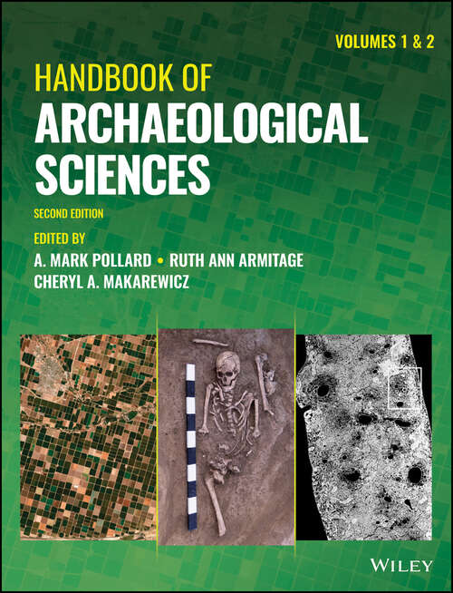 Book cover of Handbook of Archaeological Sciences (2)