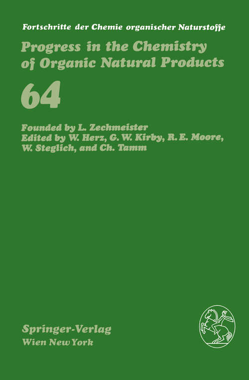 Book cover of Fortschritte der Chemie organischer Naturstoffe / Progress in the Chemistry of Organic Natural Products (1995) (Fortschritte der Chemie organischer Naturstoffe   Progress in the Chemistry of Organic Natural Products #64)