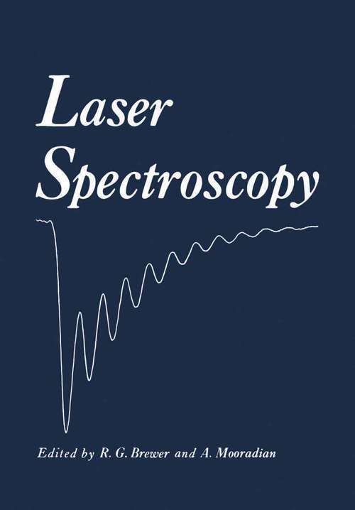 Book cover of Laser Spectroscopy (1974)