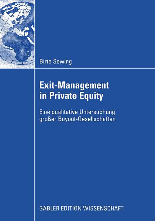 Book cover of Exit-Management in Private Equity: Eine qualitative Untersuchung großer Buyout-Gesellschaften (2008)