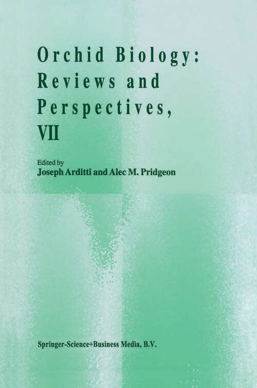 Book cover of Orchid Biology: Reviews and Perspectives, VII (1997)