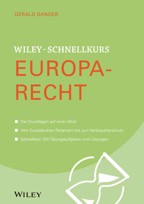 Book cover of Wiley-Schnellkurs Europarecht (Wiley Schnellkurs)