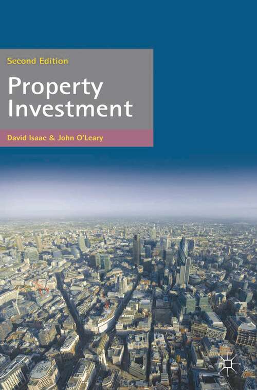 Book cover of Property Investment (2nd ed. 2011) (Building and Surveying Series)