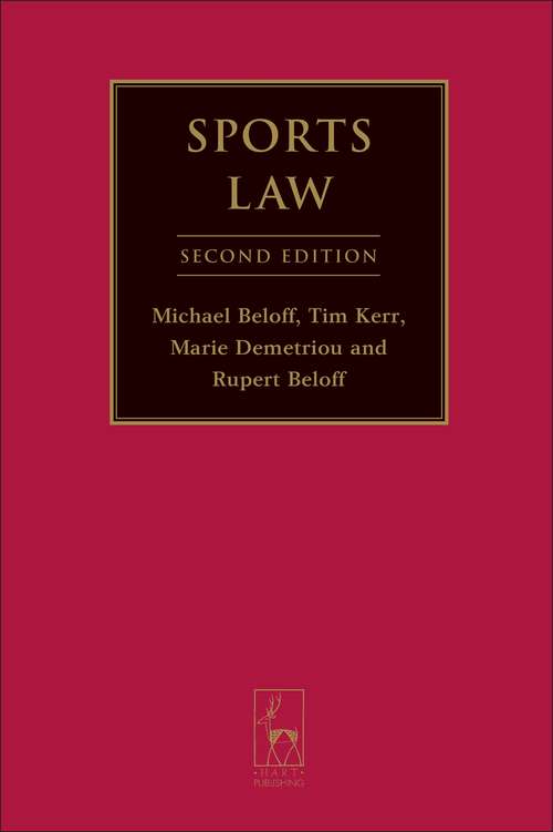Book cover of Sports Law (2)
