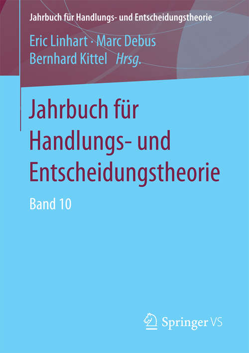 Book cover of Jahrbuch für Handlungs- und Entscheidungstheorie: Band 10 (Jahrbuch für Handlungs- und Entscheidungstheorie)
