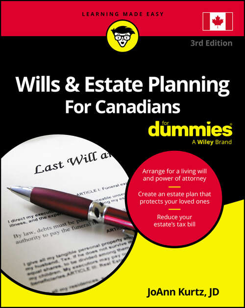 Book cover of Wills & Estate Planning For Canadians For Dummies (3)