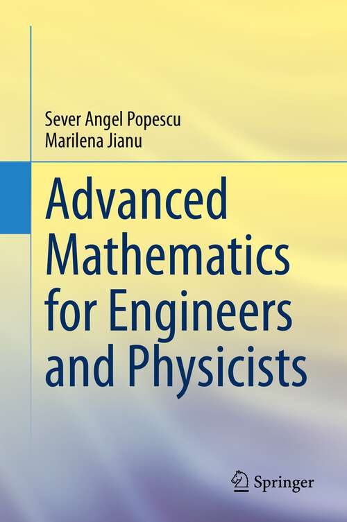 Book cover of Advanced Mathematics for Engineers and Physicists (1st ed. 2022)