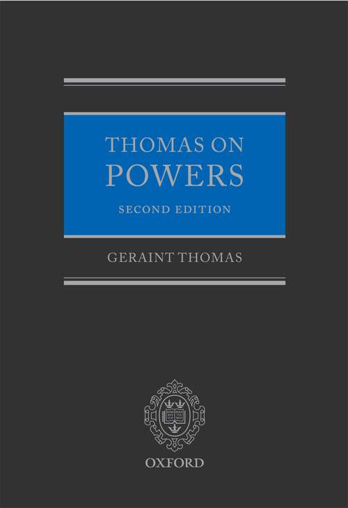 Book cover of Thomas on Powers