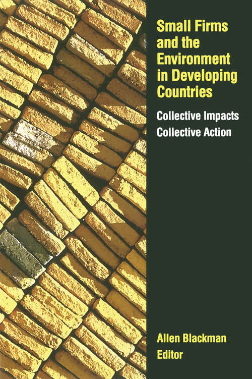 Book cover of Small Firms and the Environment in Developing Countries: "Collective Impacts, Collective Action"