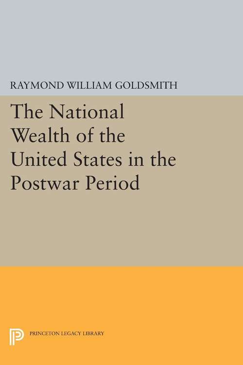Book cover of National Wealth of the United States in the Postwar Period