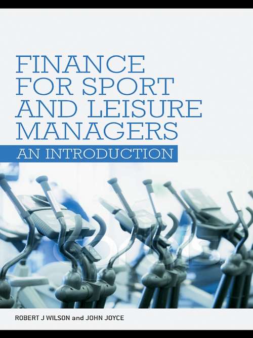 Book cover of Finance for Sport and Leisure Managers: An Introduction