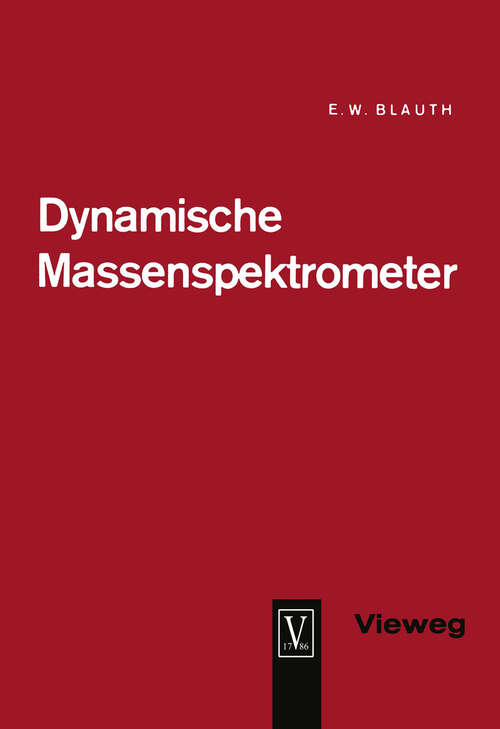 Book cover of Dynamische Massenspektrometer (1965)