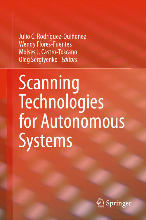 Book cover of Scanning Technologies for Autonomous Systems (2024)