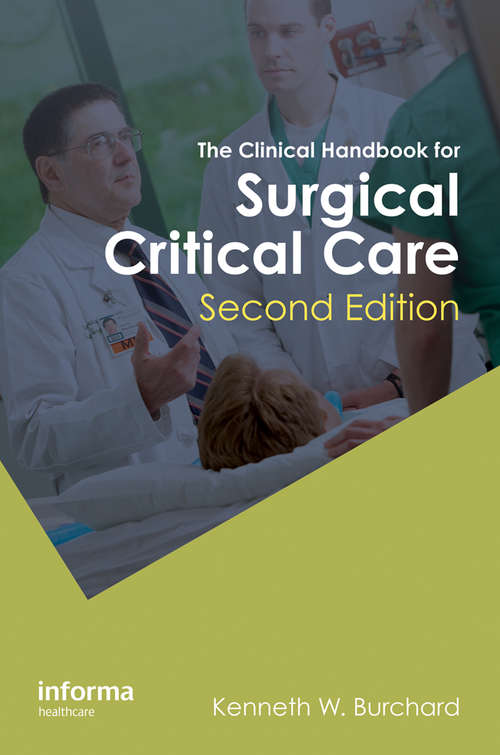 Book cover of The Clinical Handbook for Surgical Critical Care (2)
