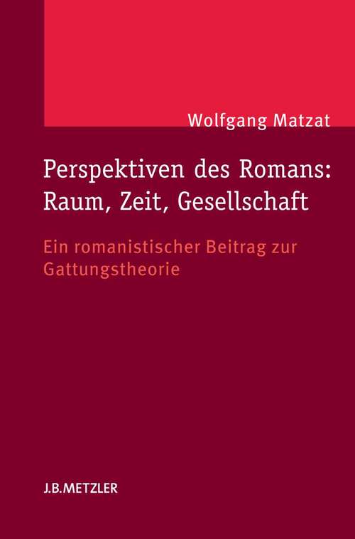Book cover of Perspektiven des Romans: Ein romanistischer Beitrag zur Gattungstheorie