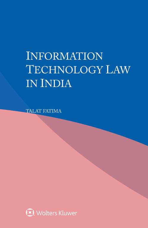 Book cover of Information Technology Law in India