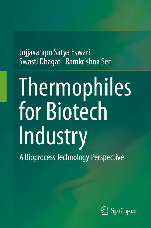 Book cover of Thermophiles for Biotech Industry: A Bioprocess Technology Perspective (1st ed. 2019)