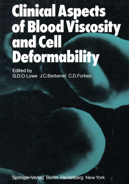 Book cover of Clinical Aspects of Blood Viscosity and Cell Deformability (1981)