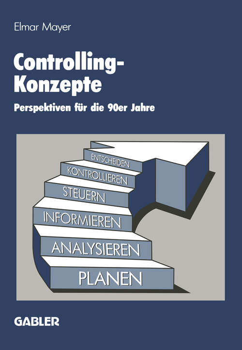 Book cover of Controlling-Konzepte: Perspektiven für die 90er Jahre (1986)