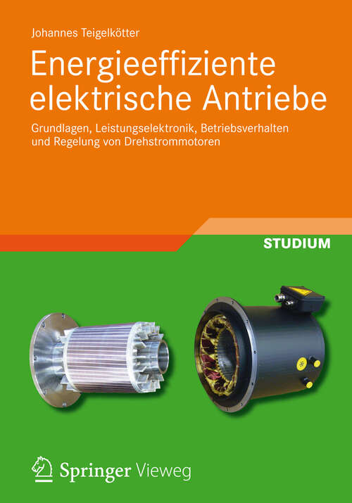 Book cover of Energieeffiziente elektrische Antriebe: Grundlagen, Leistungselektronik, Betriebsverhalten und Regelung von Drehstrommotoren (2013)