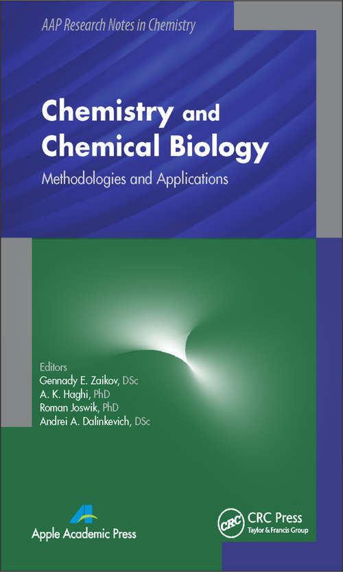 Book cover of Chemistry and Chemical Biology: Methodologies and Applications