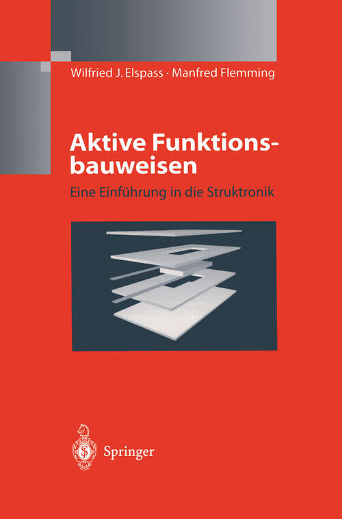 Book cover of Aktive Funktionsbauweisen: Eine Einführung in die Struktronik (1998)