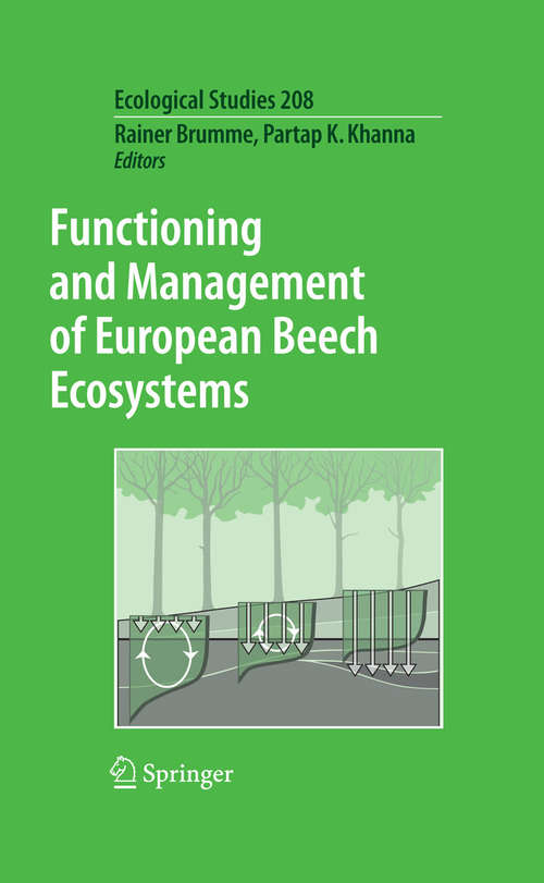 Book cover of Functioning and Management of European Beech Ecosystems (2009) (Ecological Studies #208)