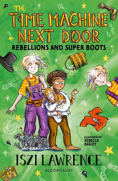 Book cover of The Time Machine Next Door: Rebellions and Super Boots (The Time Machine Next Door)