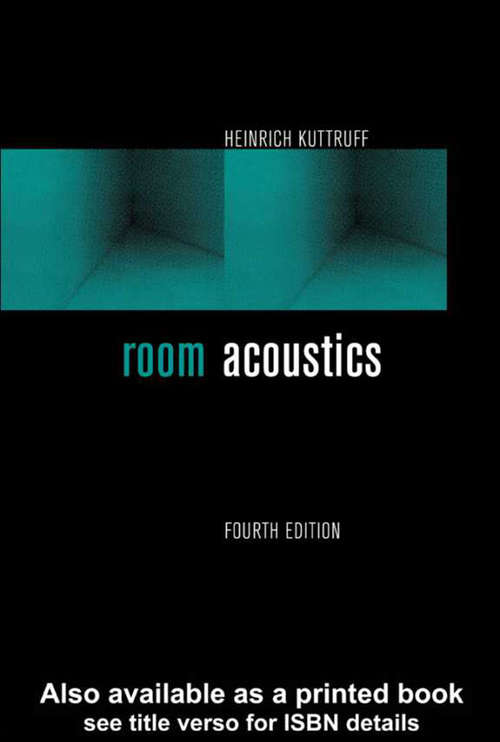 Book cover of Room Acoustics