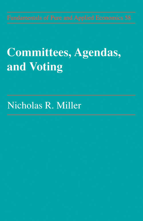 Book cover of Committees Agendas & Voting