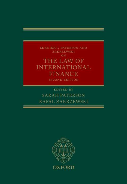 Book cover of McKnight, Paterson, & Zakrzewski on the Law of International Finance
