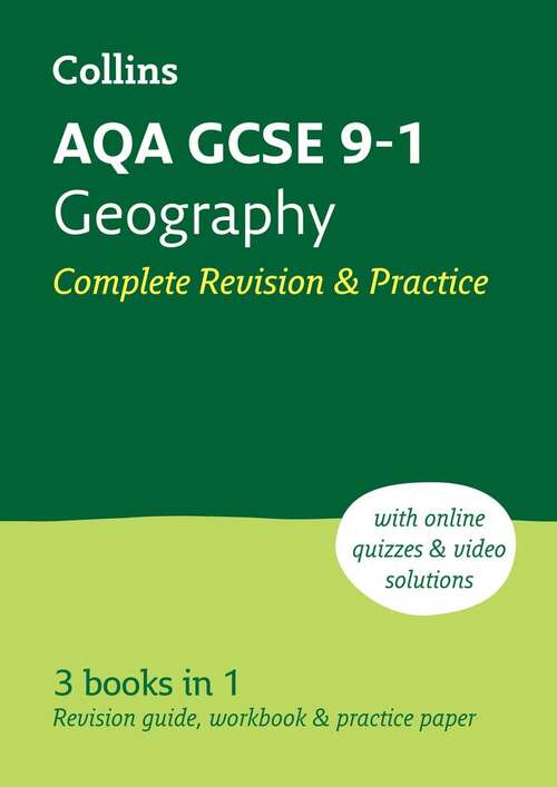 Book cover of Collins GCSE Grade 9-1 Revision — AQA GCSE 9-1 GEOGRAPHY COMPLETE REVISION & PRACTICE: Ideal for home learning, 2023 and 2024 exams [Second edition]: Ideal For Home Learning, 2023 And 2024 Exams (2)