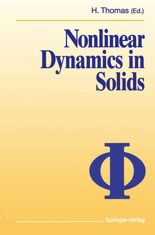 Book cover of Nonlinear Dynamics in Solids (1992)