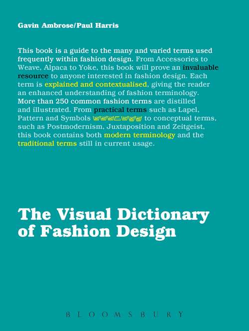 Book cover of The Visual Dictionary of Fashion Design (Visual Dictionaries)