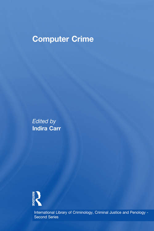 Book cover of Computer Crime
