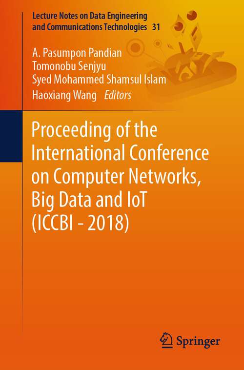 Book cover of Proceeding of the International Conference on Computer Networks, Big Data and IoT (2020) (Lecture Notes on Data Engineering and Communications Technologies #31)