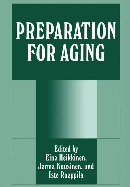 Book cover of Preparation for Aging (1995)