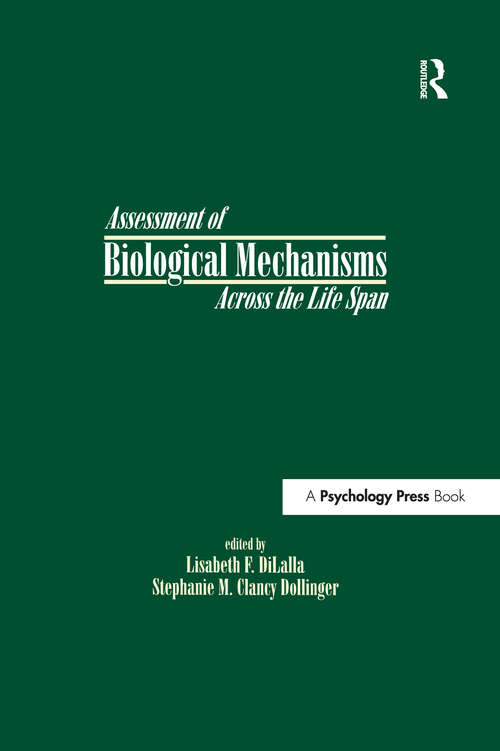 Book cover of Assessment of Biological Mechanisms Across the Life Span