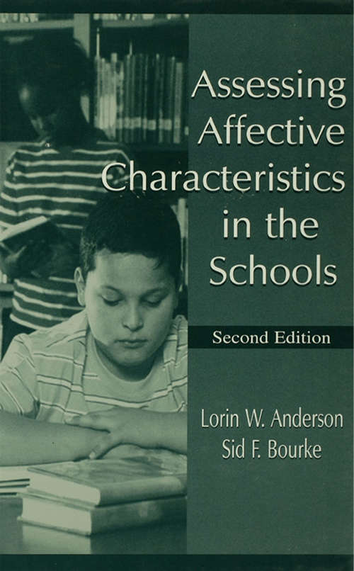 Book cover of Assessing Affective Characteristics in the Schools (2)