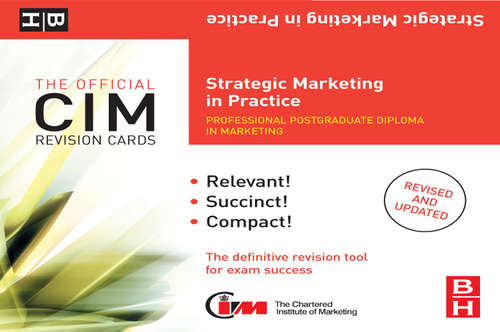 Book cover of CIM Revision Cards Strategic Marketing in Practice (2)