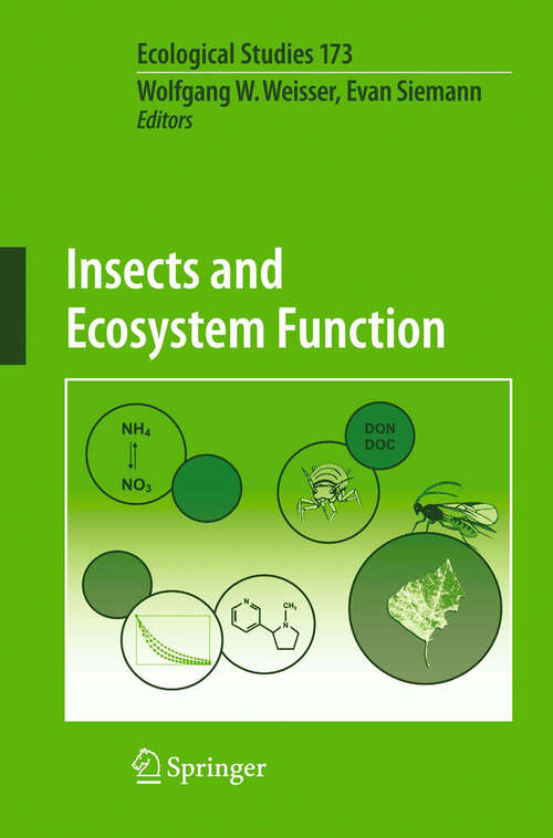 Book cover of Insects and Ecosystem Function (2004) (Ecological Studies #173)