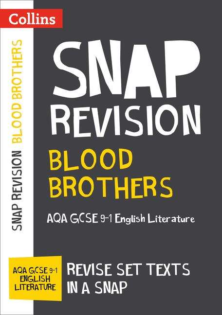 Book cover of Collins GCSE 9-1 Snap Revision - Blood Brothers: AQA GCSE 9-1 English Literature (PDF)